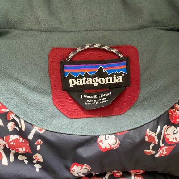 Patagonia Bivy Vest Red Down Hood Puffer L RARE - Picture 11 of 16